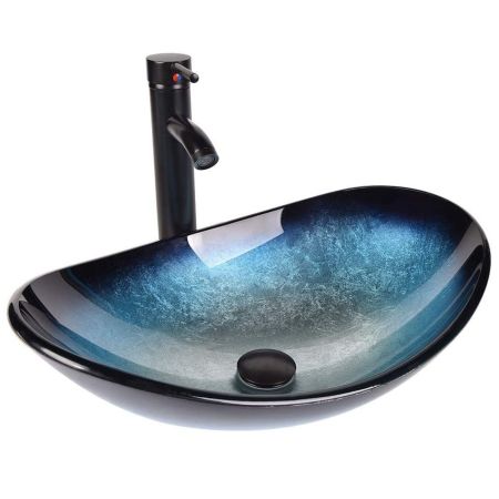 ARTETHYS Bathroom Sink and Faucet Combo