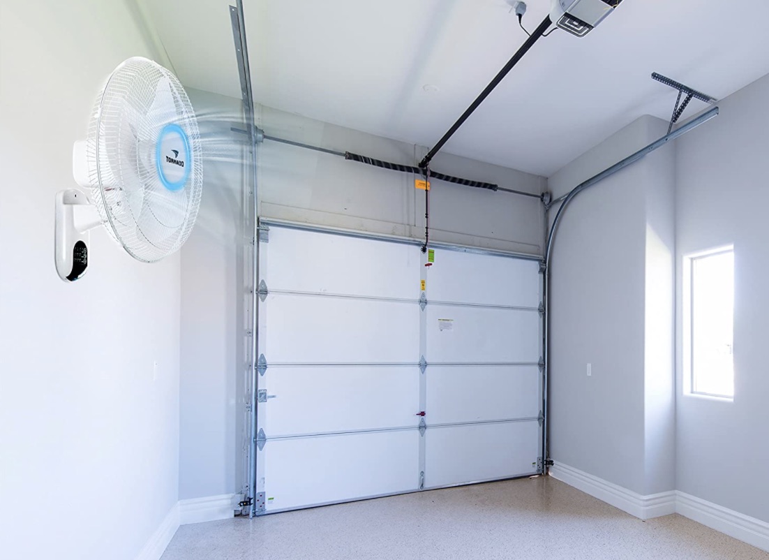 The best garage fan option circulating air in a clean and bright garage