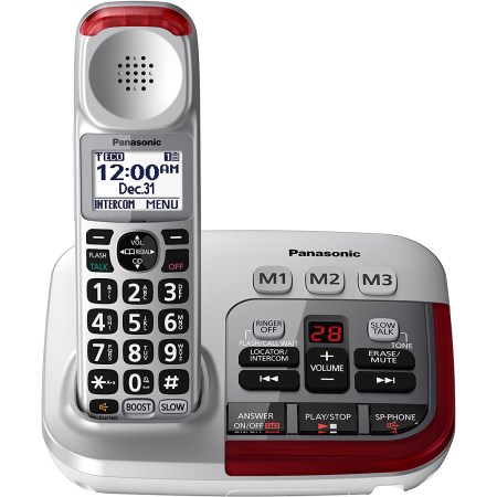 PANASONIC Amplified Cordless Phone with Answering