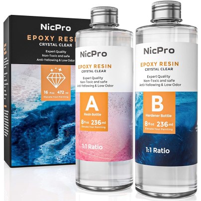 The Best Epoxy Resin Option: Nicpro 16-Ounce Crystal Clear Epoxy Resin Kit