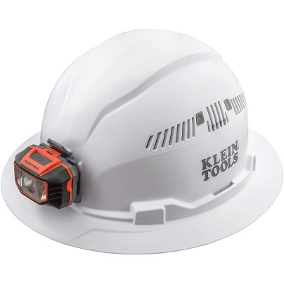 The Best Hard Hat Light Option: Klein Tools 60407 Vented Hard Hat With Headlamp