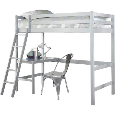 The Best Kids Loft Bed With Desk Option: Hillsdale Furniture Caspian Twin Loft Bed
