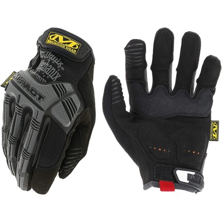 Mechanix Wear Black And Gray M-Pact Synthetic Leather