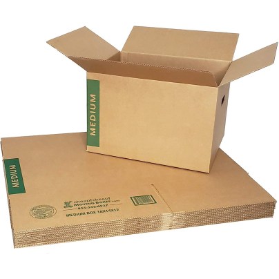 The Best Moving Boxes Options: CHEAP! CHEAP! Moving Boxes with Handles Pack of 10