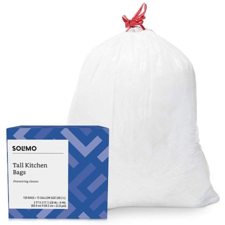 Amazon Brand - Solimo Tall Kitchen Trash Bags