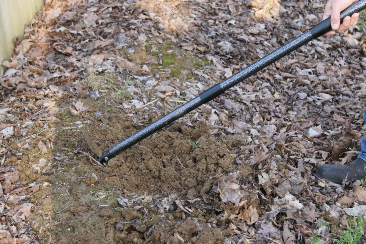 Coconut Garden Hoe Cultivator Digging in Dirt