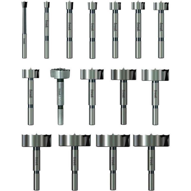 Freud Precision Shear 16-Piece Forstner Drill Bit Set