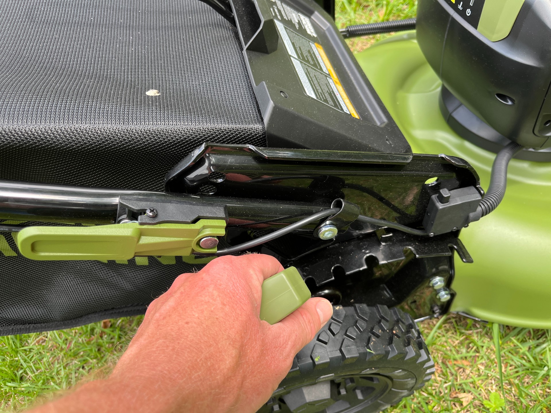 Green Machine deck and handle adjustments