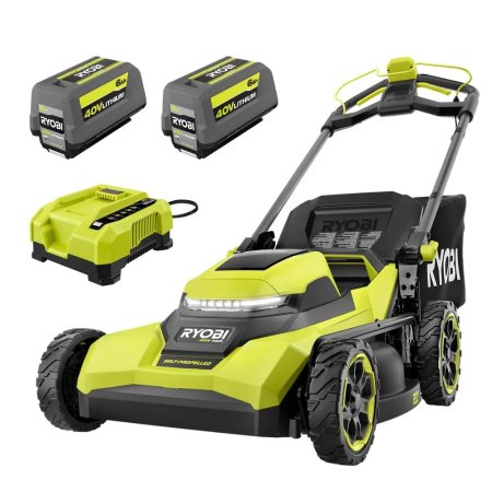  Ryobi 40V HP 21” Cordless Self-Propelled Lawn Mower