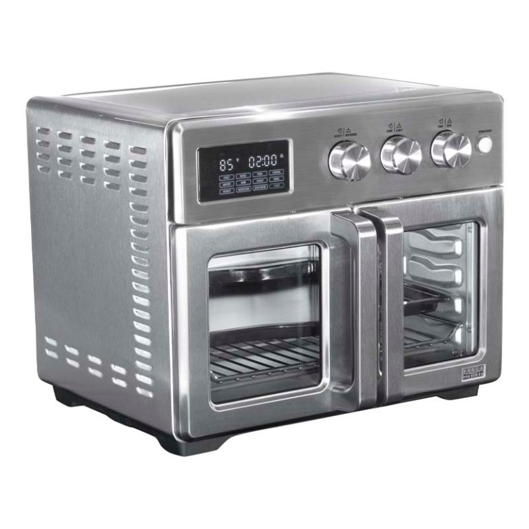  The Bella 33 Quart French Door Toaster Oven with Air Fryer on a white background.