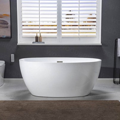 The Best Bathtub Option: Woodbridge 55-Inch Acrylic Freestanding Bathtub