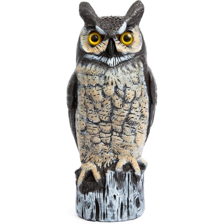 The Best Bird Deterrent Option Dalen 16-Inch Great Horned Owl Decoy