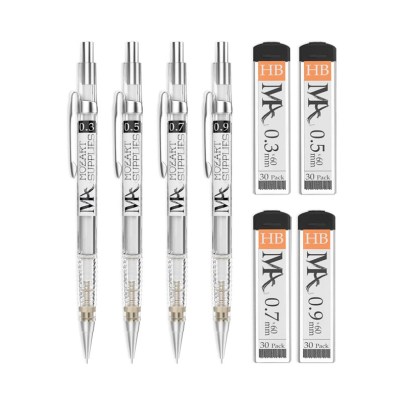 The Best Drawing Pencils Option: MozArt Supplies Mechanical Pencil Set - 4 Sizes