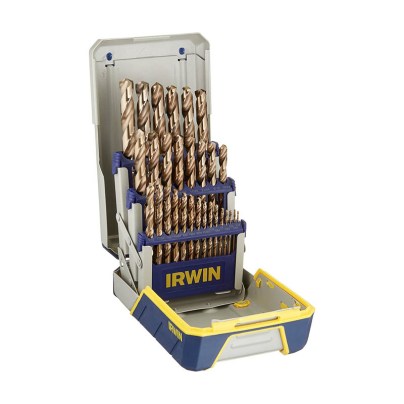 The Best Drill Bits for Stainless Steel Option:Irwin 29-Piece Cobalt Alloy Steel M-35 Drill Bit Set