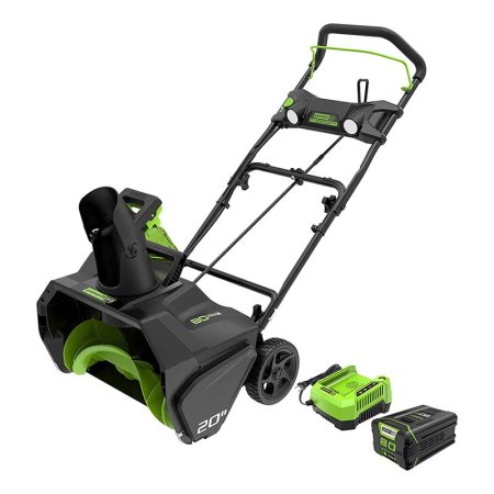  The Greenworks Pro 80V 20-Inch Snow Thrower on a white background