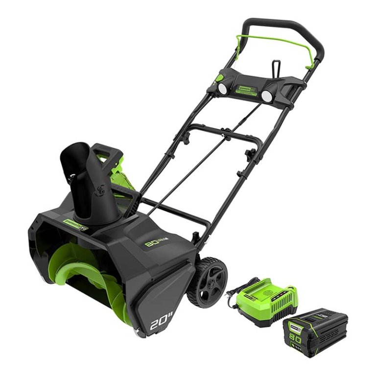  The Greenworks Pro 80V 20-Inch Snow Thrower on a white background