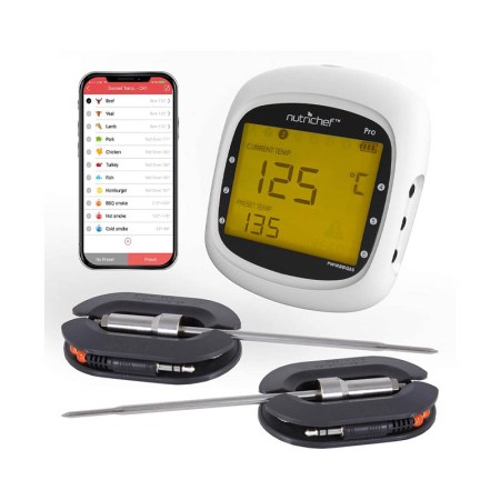 NutriChef Wireless Bluetooth BBQ Digital Thermometer