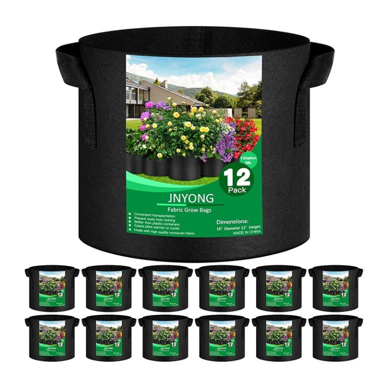  The Best Grow Bag Option Jnyong 12-Pack 10-Gallon Nonwoven Grow Bags