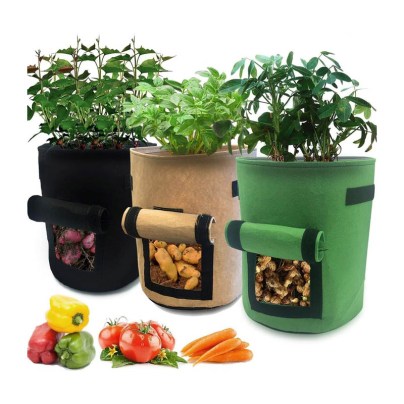 The Best Grow Bag Option: Nicheo 3 Pcs 6.5 Gallon Garden Boxes