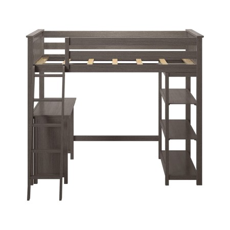 Max u0026 Lily Solid Wood Twin-Size High Loft Bed