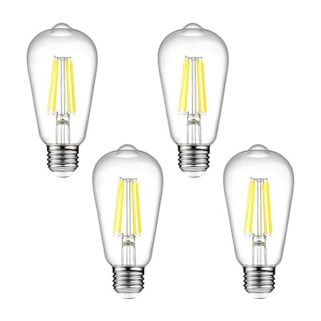 Ascher Dimmable Vintage LED Edison Bulbs, 6W