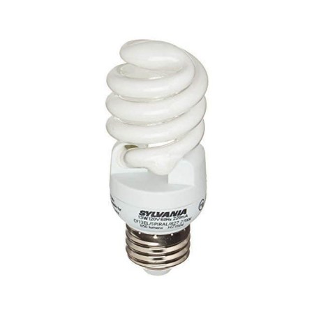 Sylvania 13W CFL T2 Spiral Light Bulb, 60W Equivalent