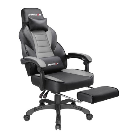 Bossin Gaming Chair with Footrest and Headrest