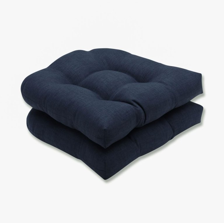  The Best Outdoor Cushions Option: Pillow Perfect Outdoor Indoor Wicker Seat Cushion Set