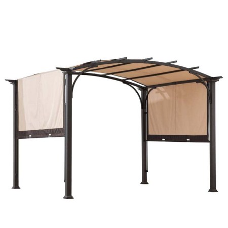 Sunjoy Meadow Arched Pergola With Canopy