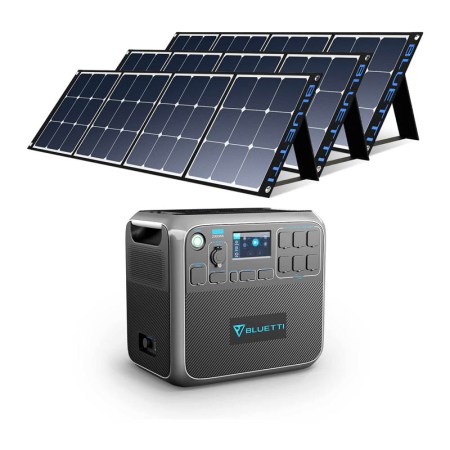 Maxoak Bluetti AC200P Solar Generator With Panels