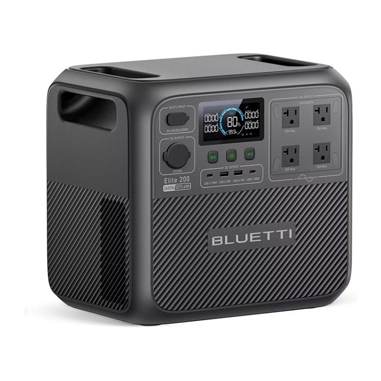 The Best Solar Generator Option Bluetti Elite 200 V2 Portable Power Station