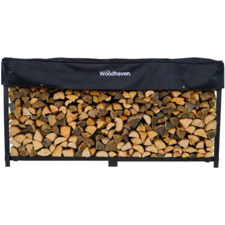 Woodhaven Firewood Log Rack With Cover