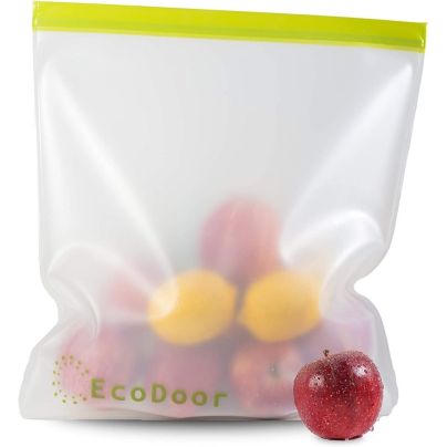 The Best Freezer Bags Options: EcoDoor 2 Gallon size reusable freezer storage bags