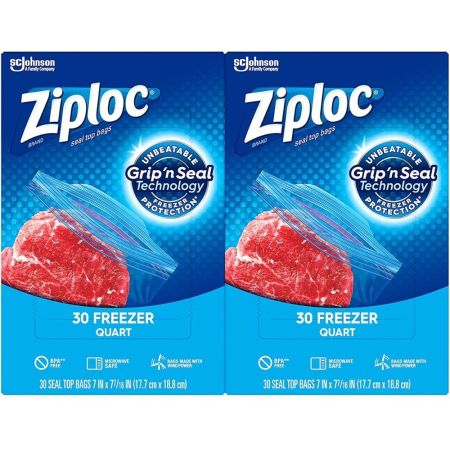 Ziploc Freezer Bags with New Grip ‘n Seal Technology