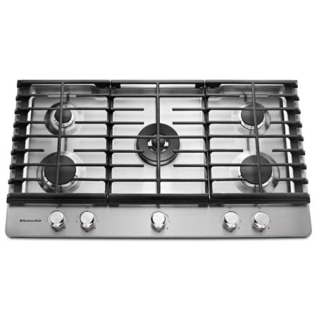 KitchenAid KCGS556ESS 36u0022 5-Burner Gas Cooktop