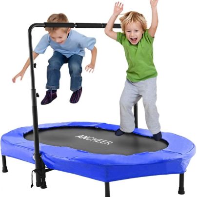The Best Indoor Trampoline for Kids Option: ANCHEER Mini Rebounder Trampoline