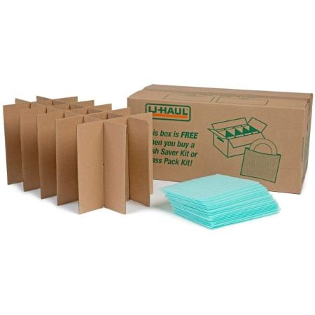 U-Haul Glass Packing Kit for Glasses and Stemware