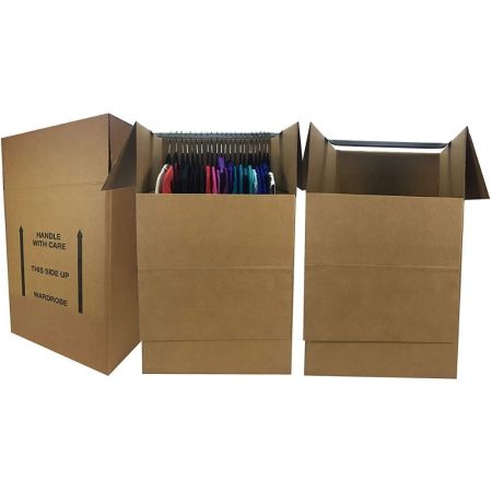 uBoxes Bundle of 3 Corrugated Wardrobe Moving Boxes