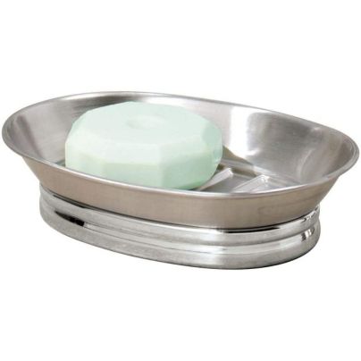The Best Soap Dish Options: iDesign York Metal Soap Saver, Holder Tray
