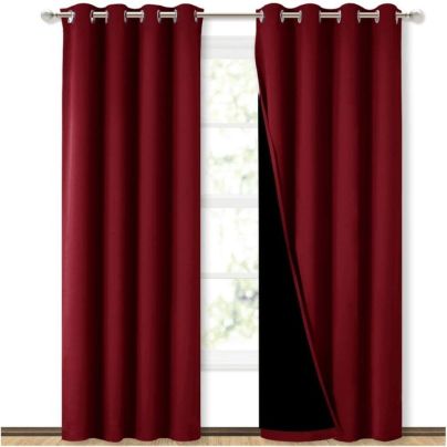 The Best Soundproof Curtains Option: Nicetown Custom 2 Layers 100% Blackout Curtain