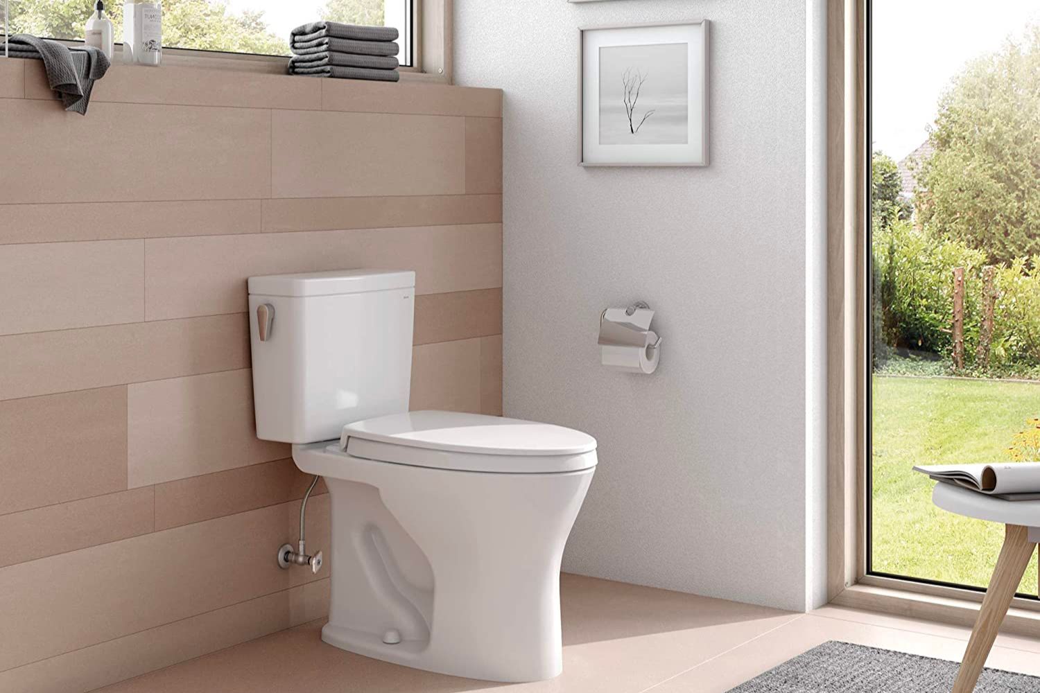 The Best Toto Toilet Option in a bright and minimalist bathroom