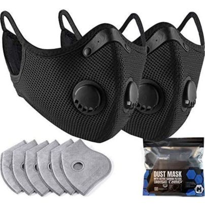 The Best Dust Masks Options: BASE CAMP M Plus Dust Mask 2 Pack with Extra Filters