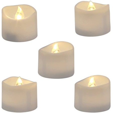 Homemory Realistic and Bright Flickering Tea Light