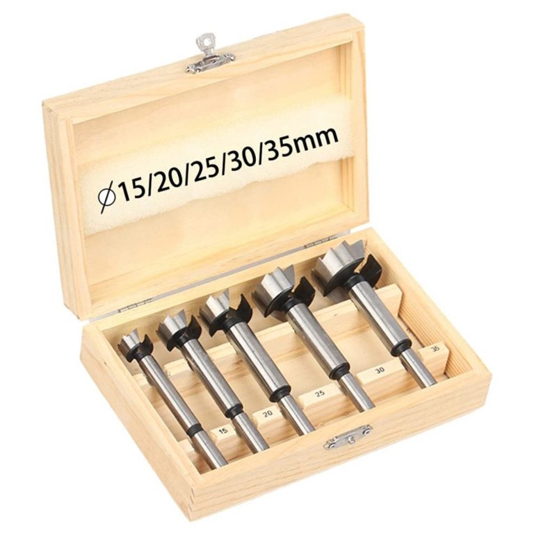  The Best Forstner Bit Set Option:Forstner Bits Set, BASYNOL 5Pcs Forstner Drill bits Set 