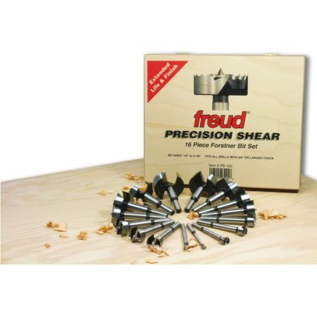 The Best Forstner Bit Set Option: Freud 16 Pcs. Precision Shear Forstner Drill Bit Set