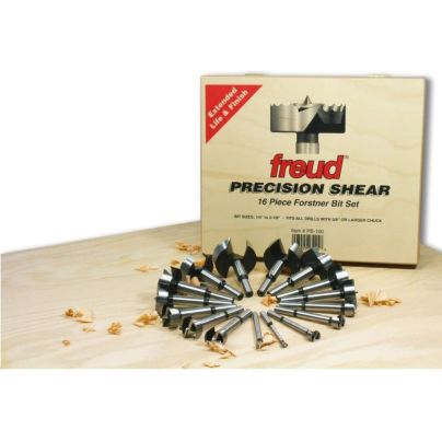 The Best Forstner Bit Set Option: Freud 16 Pcs. Precision Shear Forstner Drill Bit Set