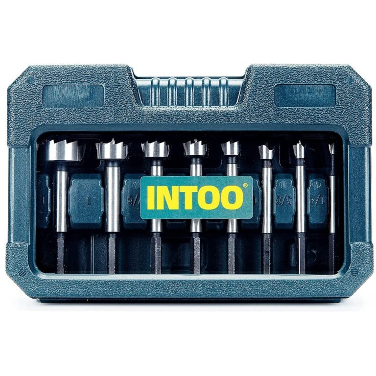  The Best Forstner Bit Set Option: INTOO Forstner Bit Set 8 pcs Wood Drill bit Set
