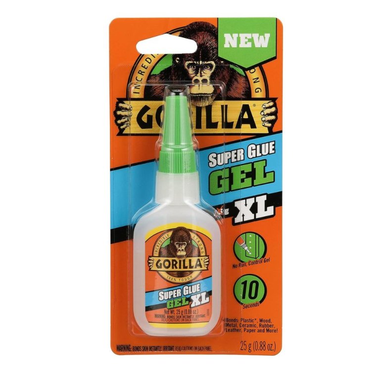  Gorilla Super Glue Gel in its packaging on a white background.