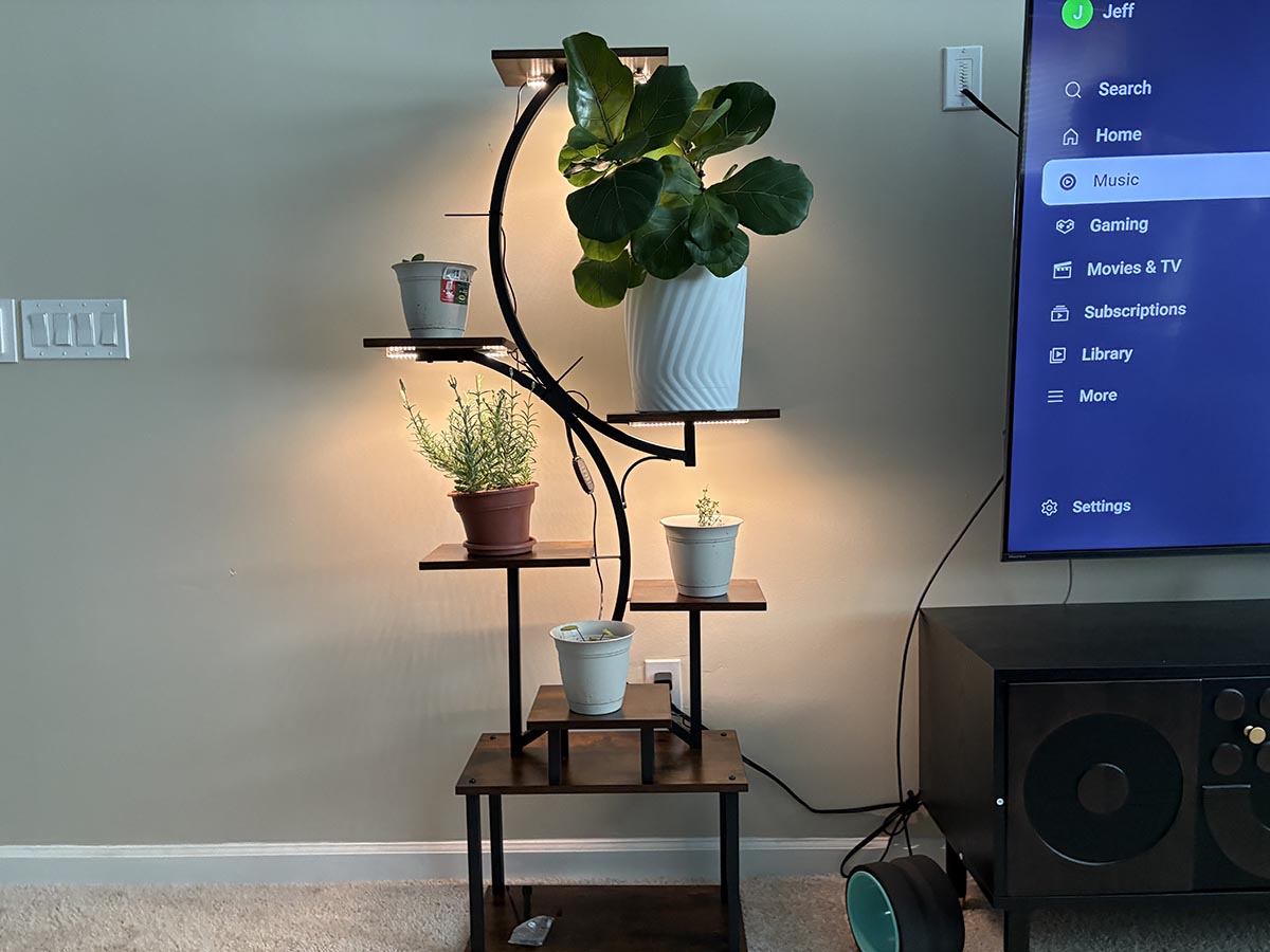 Bacekoll plant stand grow light