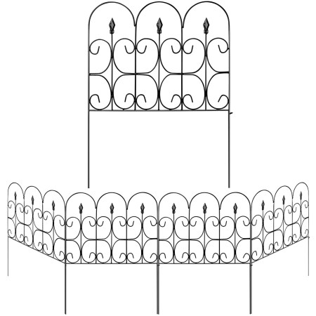 Amagabeli Decorative Garden Fence Wrought Iron